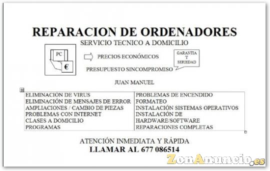 TECNICO INFORMATICO DE ORDENADORES
